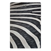 Zebra Fur Schwarz-Weiß-Design für Tierlover Mini Klemmbrett (Rückseite)
