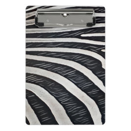 Zebra Fur Schwarz-Weiß-Design für Tierlover Mini Klemmbrett