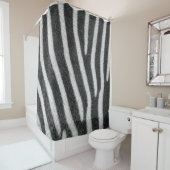 Zebra Fur Tiermuster Duschvorhang (Beispiel)