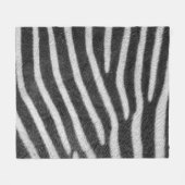 Zebra Fur Tiermuster Fleecedecke (Vorderseite (Horizontal))