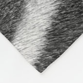 Zebra Fur Tiermuster Fleecedecke (Ecke)