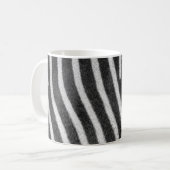 Zebra Fur Tiermuster Kaffeetasse (Vorderseite Links)