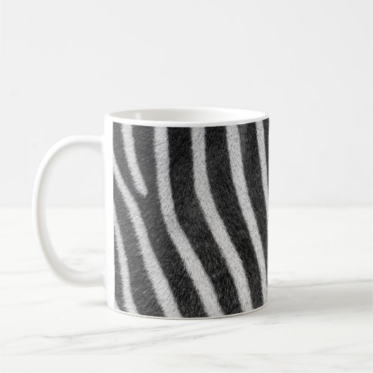 Zebra Fur Tiermuster Kaffeetasse (Links)
