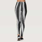 Zebra Fur Tiermuster Leggings (Rückseite)