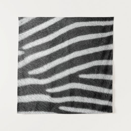 Zebra Fur Tiermuster Wandteppich (Vorderseite (Horizontal))