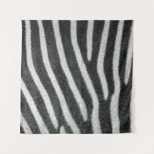 Zebra Fur Tiermuster Wandteppich (Vorderseite)