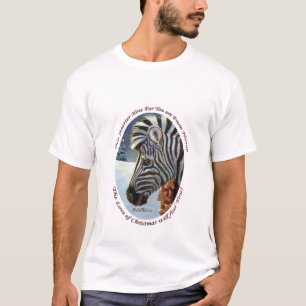 Zebra für Weihnachtserwachsen-T - Shirt