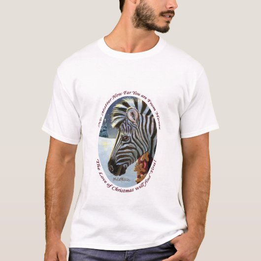 Zebra für Weihnachtserwachsen-T - Shirt (Vorderseite)