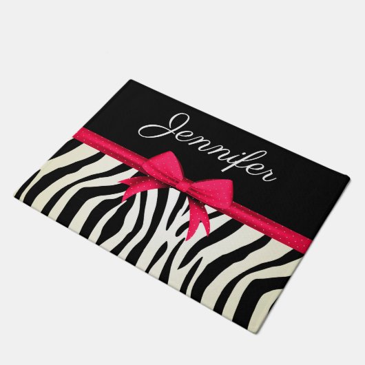 Zebra Fußmatte (Schrägansicht)
