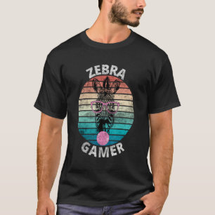 Zebra Gamer Grafik Design für Gamer Kids Men & Wo T-Shirt