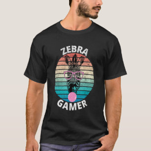 Zebra Gamer Grafik Design für Gamer Kids Men & Wo T-Shirt