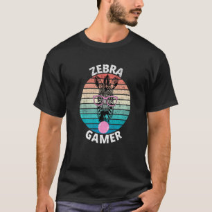 Zebra-Gamer-Grafik für Gamer-Kinder Männer & Fraue T-Shirt