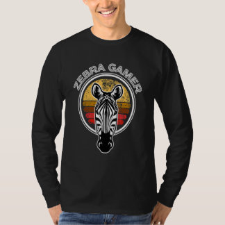 Zebra-Gamer kann dich nicht hören, ich bin am Zock T-Shirt