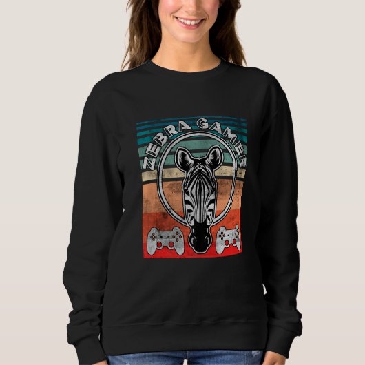 Zebra-Gamer kann dich nicht hören. Ich bin beim Ga Sweatshirt (Vorderseite)