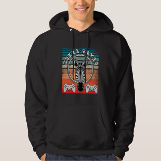 Zebra Gamer kann dich nicht hören, ich spiele Zebr Hoodie