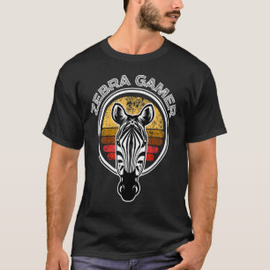 Zebra Gamer kann dich nicht hören, ich spiele Zebr T-Shirt