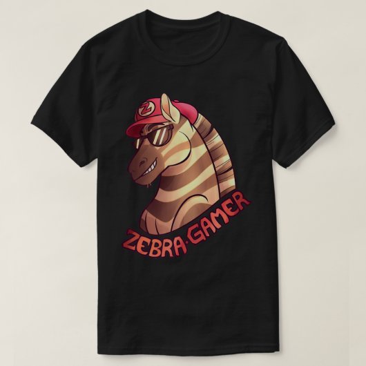 Zebra Gamer Offiziell Zebra Gamer T-Shirt (Design vorne)