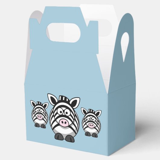 Zebra Gastgeschenk Box Geschenkschachtel (Geöffnet)