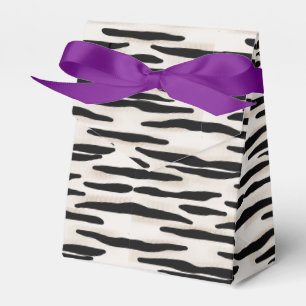 Zebra-Gastgeschenk mit Bogen Geschenkschachtel