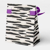 Zebra-Gastgeschenk mit Bogen Geschenkschachtel (Rückseite)