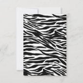 Zebra-Geburtstagsparty Einladung (Rückseite)