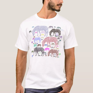 Zebra gegen den Fluss-T - Shirt