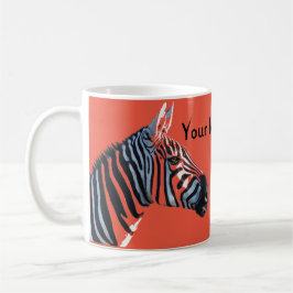 Zebra geht Tasse voran