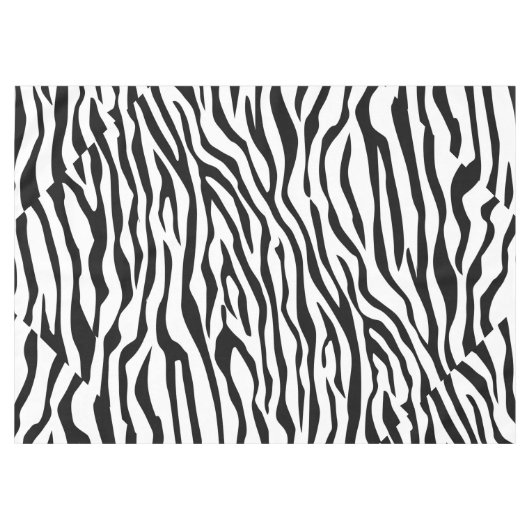 Zebra-Geist-Entwurfs-Muster-Dekor Tischdecke (Vorderseite (Horizontal))