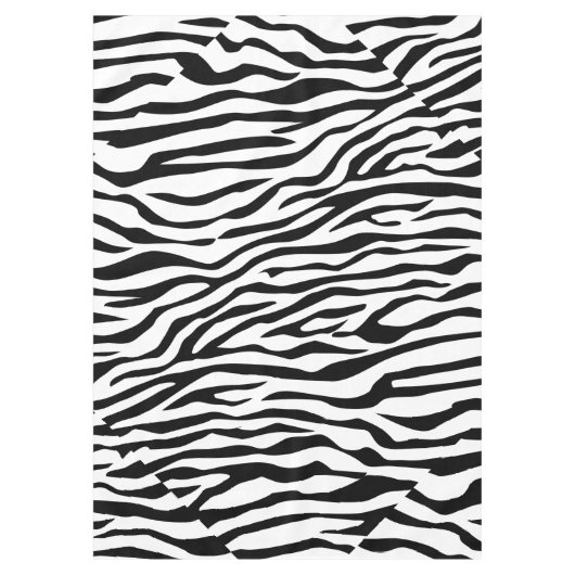 Zebra-Geist-Entwurfs-Muster-Dekor Tischdecke (Vorderseite)
