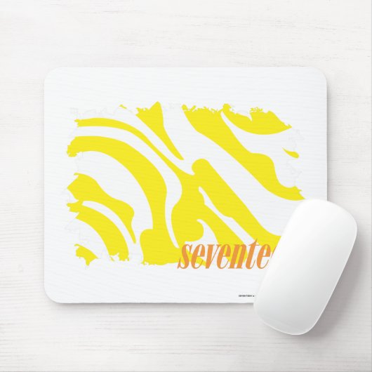 Zebra-Gelb 2 Mousepad (Mit Mouse)