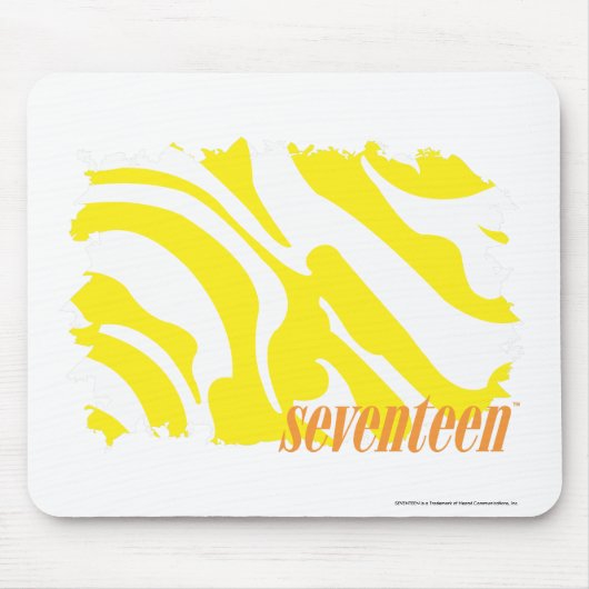 Zebra-Gelb 2 Mousepad (Vorne)