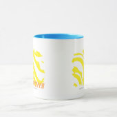 Zebra-Gelb 2 Tasse (Zentrum)