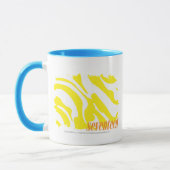 Zebra-Gelb 2 Tasse (Links)
