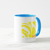 Zebra-Gelb 2 Tasse (VorderseiteRechts)
