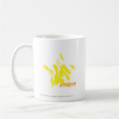 Zebra-Gelb 3 Kaffeetasse (Links)