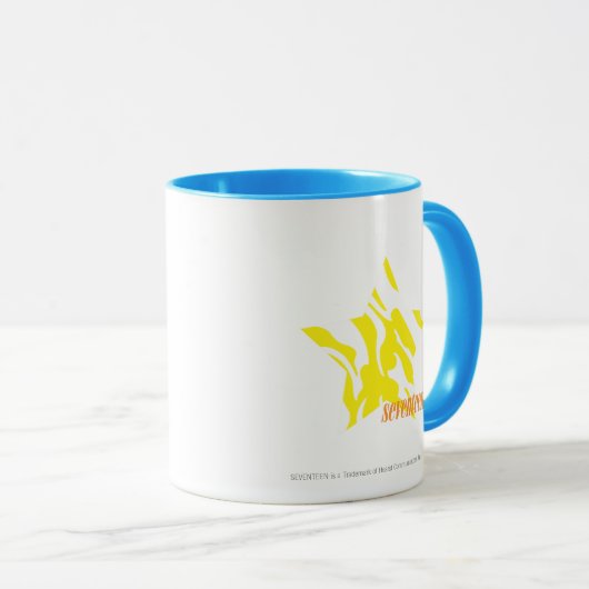 Zebra-Gelb 3 Tasse (VorderseiteRechts)