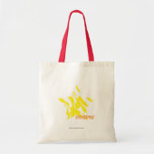 Zebra-Gelb 3 Tragetasche (Vorne)