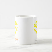 Zebra-Gelb 4 Kaffeetasse (Mittel)