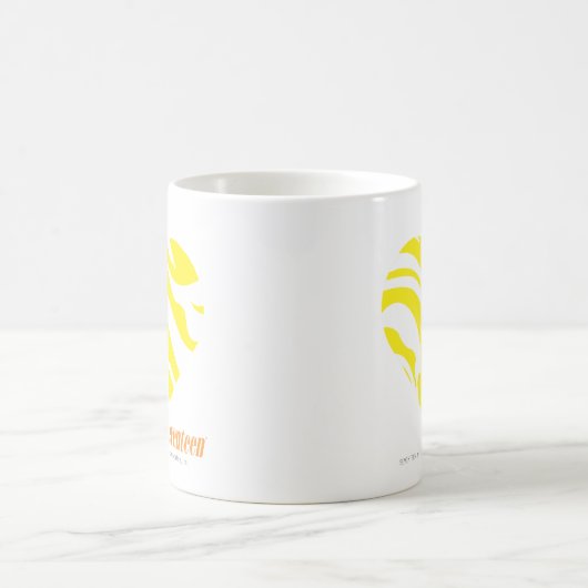 Zebra-Gelb 4 Kaffeetasse (Mittel)