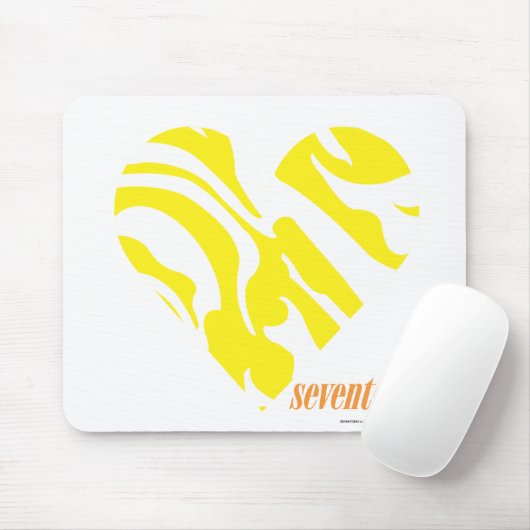 Zebra-Gelb 4 Mousepad (Mit Mouse)