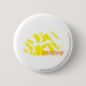 Zebra-Gelb Button (Vorderseite)