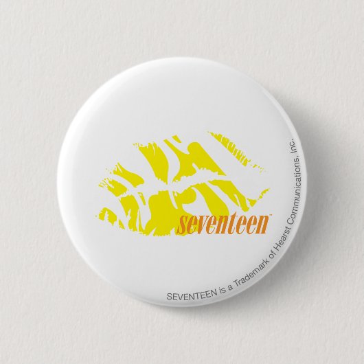 Zebra-Gelb Button (Vorderseite)