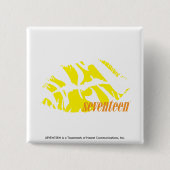 Zebra-Gelb Button (Vorderseite)