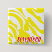 Zebra-Gelb Button (Vorderseite)
