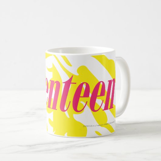 Zebra-Gelb Kaffeetasse (VorderseiteRechts)