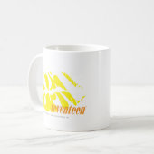Zebra-Gelb Kaffeetasse (Vorderseite Links)