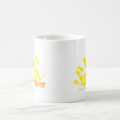 Zebra-Gelb Kaffeetasse (Mittel)