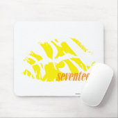 Zebra-Gelb Mousepad (Mit Mouse)