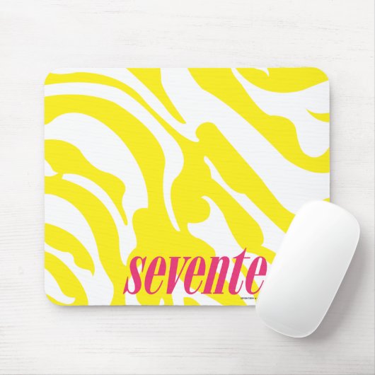 Zebra-Gelb Mousepad (Mit Mouse)