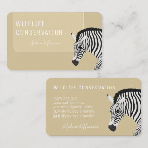 Zebra-Gelb Visitenkarte
